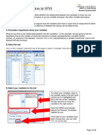 Bivariate Correlation in SPSS