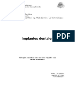 Monografía - Implantes Dentales