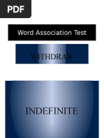 4 Word Association Test