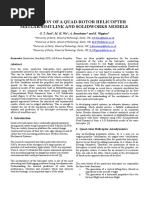 Validation of A Quad-Rotor Helicopter Matlab-Simulink and Solidworks Models - AB