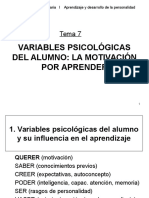 Variables Psicologicas Motivacion Escolar