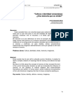 Dialnet CulturaEIdentidadVenezolanasUnaMemoriaQueSeOlvida 4004773 PDF