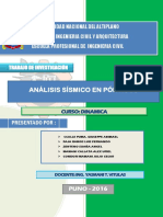 Trabajo de Investigacion - Análisis Sísmico en Pórticos