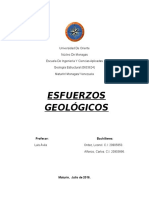 Esfuerzos y Deformaciones. Geología Estructural