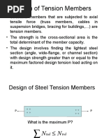 Design of Steel Tension Members