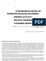 Planeación Estratégica Inicial de Operación Escolar Sostenible