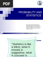 Intro To Probability and Statistics