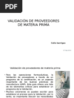 Validacion de Proveedores