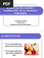 Alimentación, Sueño y Eliminacion