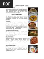 15 Comidas Típicas Xinkas