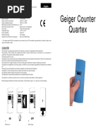 Geiger Counter Quartex Manual