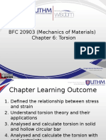 BFC 20903 (Mechanics of Materials) Chapter 6: Torsion