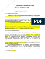 Concepto y Definición de Evaluación Psicológica