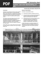 Safe Erection, Use and Dismantling of Falsework