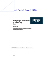 USB Language Identifiers (LANGIDs) .Rev 1.0.2000