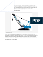 Pengertian Dan Jenis Alat Berat Crane