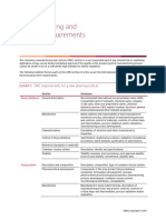 Chemistry, Manufacturing and Controls Requirements: Exhibit 1: CMC Requirements For A New Pharmaceutical