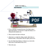 HOW To USE A Triple Beam Balance