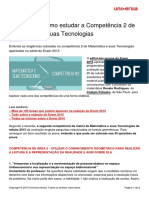 Enem 2015 - Como Estudar A Competência 2 de Matemática e Suas Tecnologias