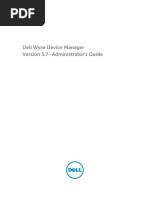 Dell Wyse Device Manager 5.7 Administrator's Guide