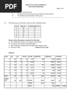 Financial Management-I Term End Examinations: 31 Stdev 14.30 10.91 Beta 0.26 CORRR 0.1988