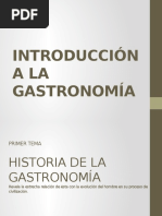 Prehistoria y Edad Antigua de La Gastronomía.