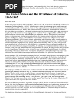 The US and The Overthrow of Sukarno, 1965-1967 PDF