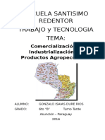 Comercialización E Industrialización de Productos Agropecuarios