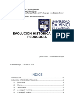 Evolución Histórica de La Pedagogía