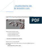 Análisis Multicriterio de Riesgo de Erosión Con ArcGIS