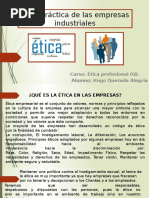 Ética de Las Empresas Industriales