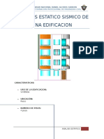 Analisis Estatico Sismico de Una Edificacion