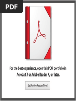 For The Best Experience, Open This PDF Portfolio in Acrobat X or Adobe Reader X, or Later