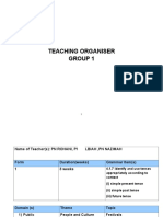 Teaching Organiser Group 1