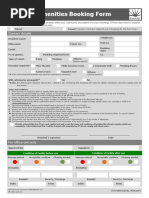 Amenities Booking Form