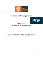 Strategic Management Course Outline