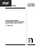 1566-2004 Condiciones Mínimas de Seguridad para Trabajos Ejecutados Por Contrato