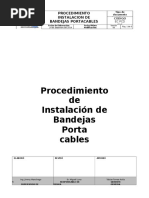 Proc. Instalacion Bandejas Portacables EC PCD 016