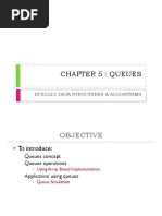 Chapter 5: Queues: Bcs1223: Data Structures & Algorithms