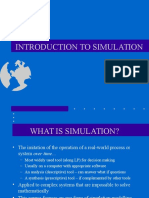 Introduction To Simulation