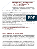 3DES - CBC - Sweet32 - Birthday Attacks On 64-Bit Block Ciphers in TLS and OpenVPN PDF