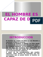 El Hombre Es Capaz de Dios