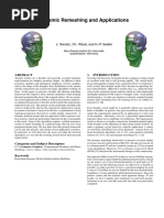 Dynamic Remeshing and Applications: J. Vorsatz, Ch. R Ossl, and H.-P. Seidel