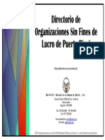 Directorio Oorganizaciones Sin Fines de Lucro PDF