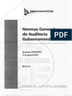 Normas Generales de Auditoría Gubernamental