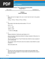 NSO Exam - Science Olympiad Foundation (SOF) Sample Paper 1