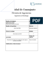 Tipos de Fundición