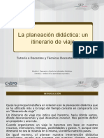 Planeacion Didactica - Itinerario PDF