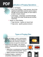 Forging Processes MEE 3024 2014