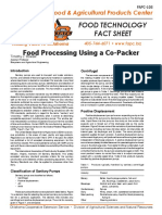 Food Processing Using A Co-Packer: Food Technology Fact Sheet